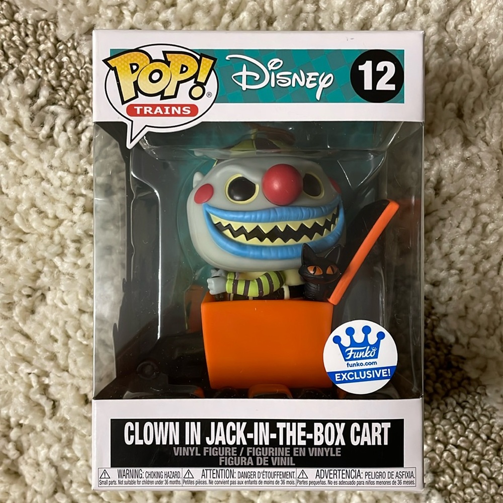 Funko POP! Clown In Jack-In-The-Box Cart Trains #12 Funko Shop Exclusive Vaulted